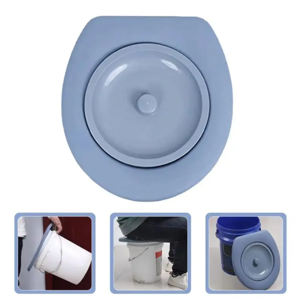 Durable Plastic Toilet Seat Lid Potty Seat Removable Movable Toilet Lid Camping Bucket Seats Home Outdoor Accessory