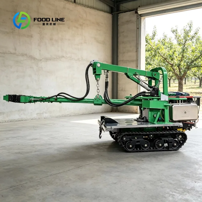 High Quality Crawler Track Hydraulic Electric Apricots Fruits Picking  Platform Harvesting Machines