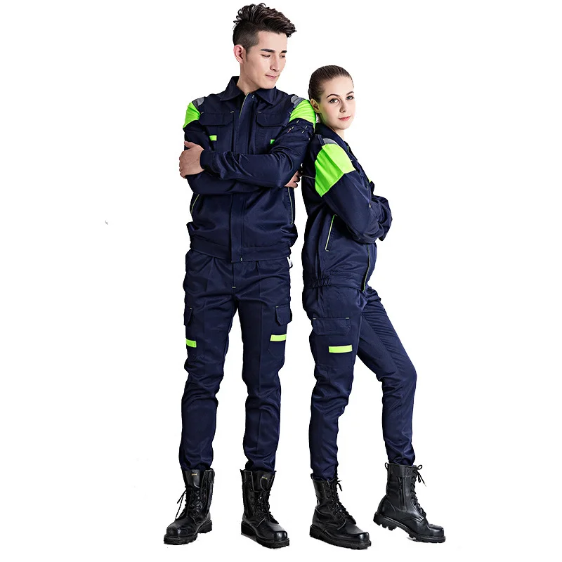 New Men's & Women's Workwear Sets – Dirt-Resistant Long-Sleeve Uniforms for Auto Repair and Workshops
