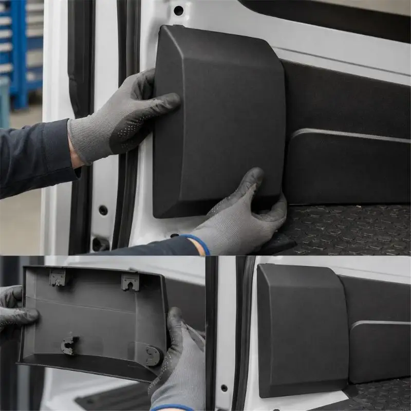 M76E Außenverkleidung für Kraftstoffeinfüllstutzen für Transit 2015–2023, werkseitig montierte Türverkleidung mit – Detail 4