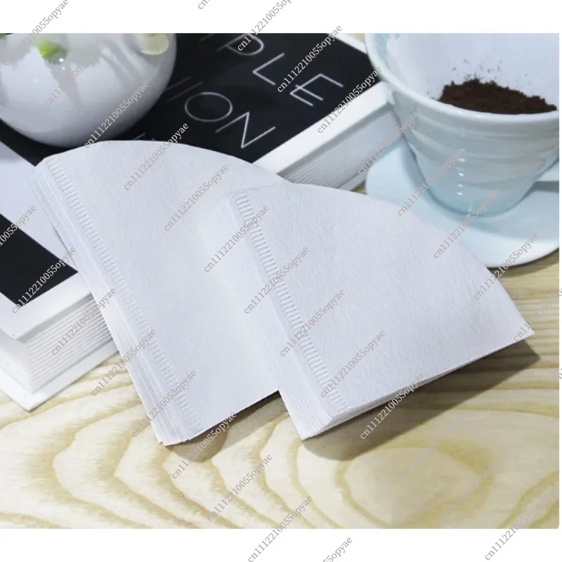 50pcs Hand Brewed Coffee Filter Bags Drip Type Coffee Powder Filter Paper Cone V01 for Pour Over Brewing