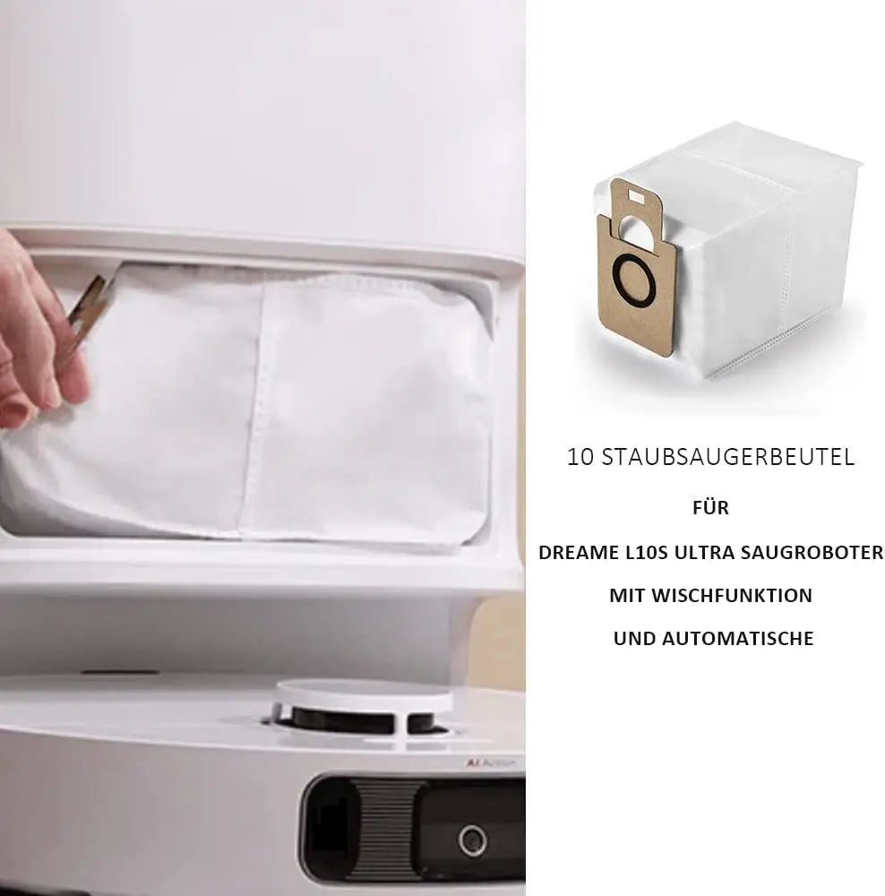 Мешок для пыли для робота-пылесоса Xiaomi X10+ Mijia Omni 1S B101CN / Dreame Bot S10 S20 Pro X10 L10 L10S Ultra Vacuum
