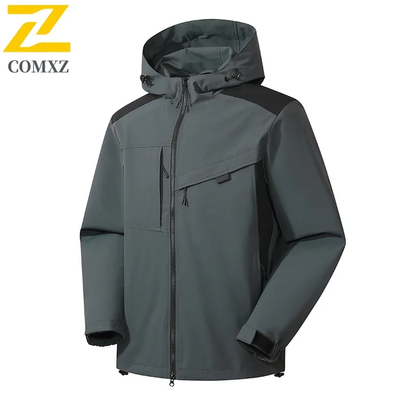 COMXZ 2025 Unisex Waterproof Windproof Jacket Outdoor Mountaineering Breathable Coat