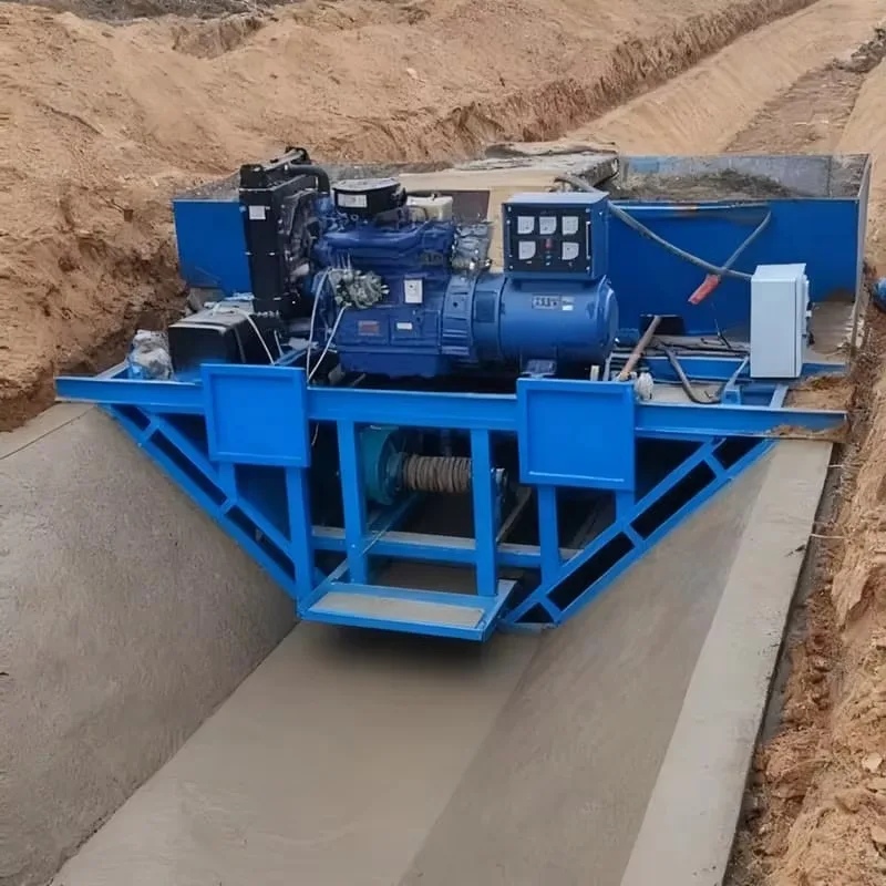 Customized Water Channel Forming Machine Dual Vibration Mechanism Gear Pump High Operating Efficiency Low Noise Reduced Mechanic