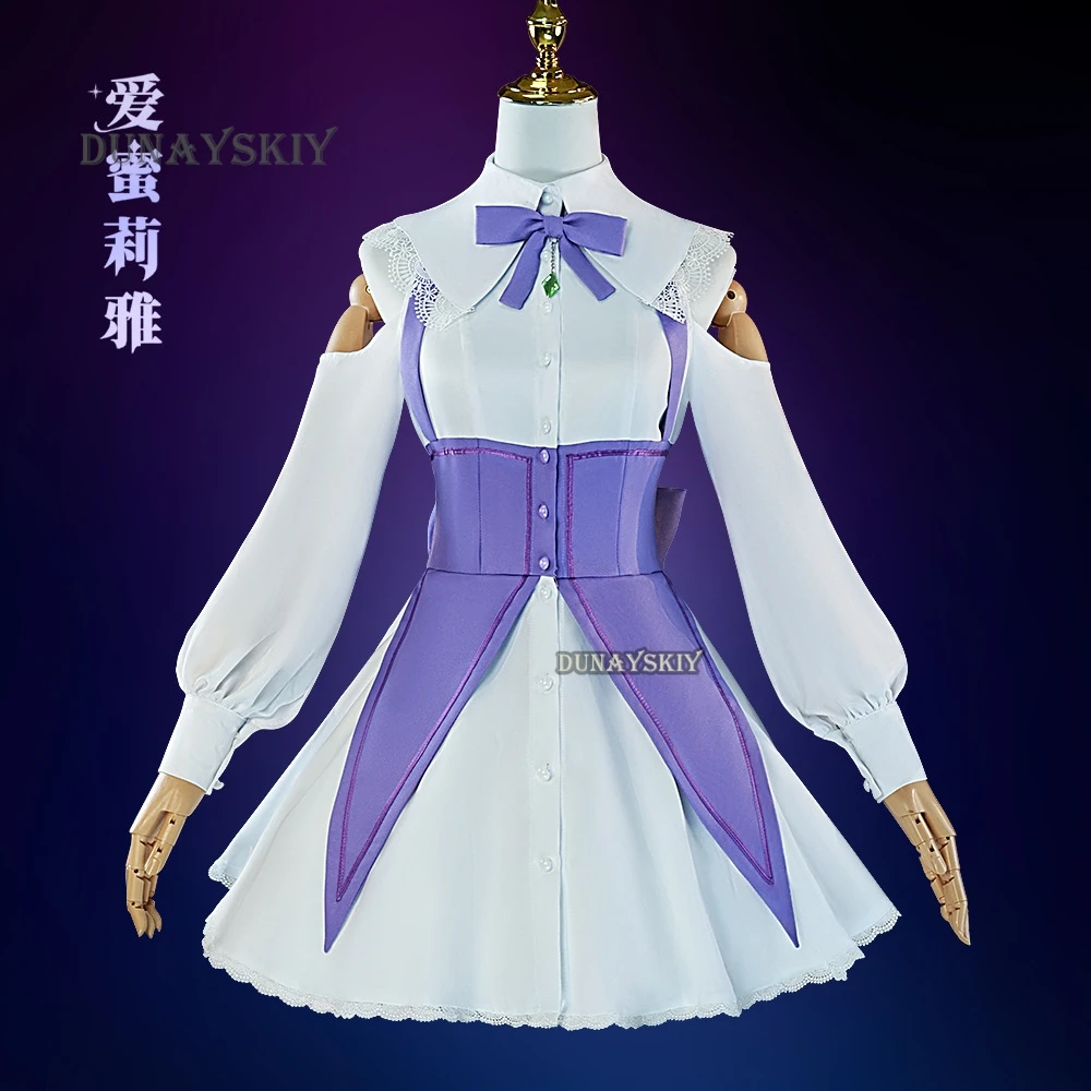 Emilia Lolita Appointment Full Dress Cosplay Anime Emiria Re Life In A Different World From Zero Costumes Wig