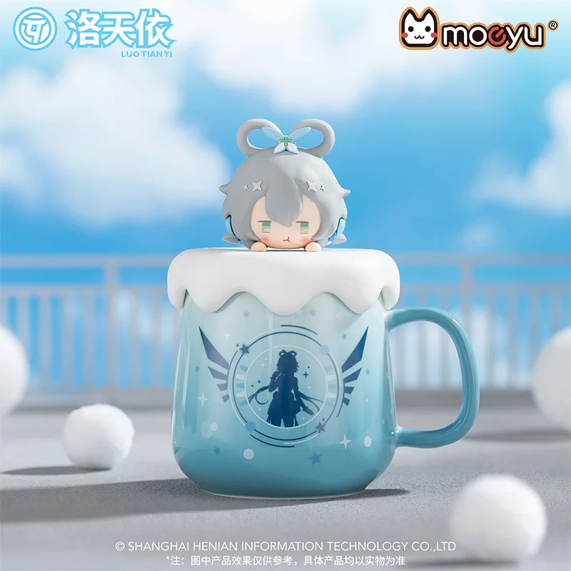 

Moeyu Luo Tianyi Vsinger "Chubby-Cute Face" Ceramic Mug with Lid - Birthday Gift & Merchandise