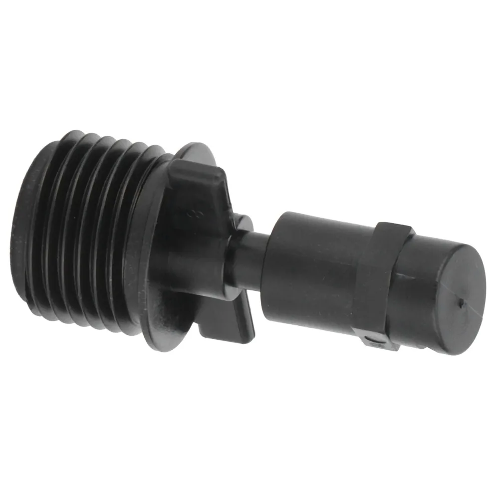 30PCS Durable G1/2 Male Thread Sprinkler Nozzle PP Black Micro Sprinkler Head 180 Degree Fan Spray Nozzle Backyard Cooling