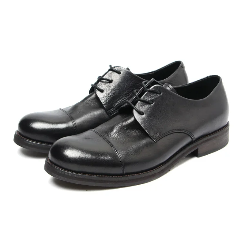 Men's Cowhide Leather Shoes For Business And Leisure All Genuine Leather Shoes