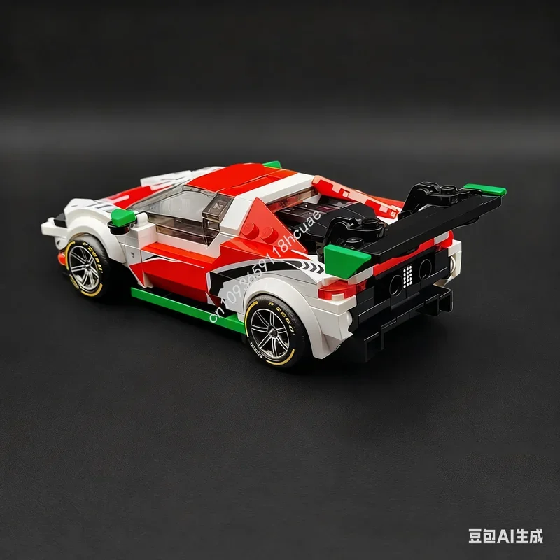 375 elementów MOC Ferrariesd Corsa Horizon City Champions Supercar Model Klocki Konstrukcyjne Zestaw do Składania DIY Pomysł na Prezent Świąteczny Zabawki dla Dzieci