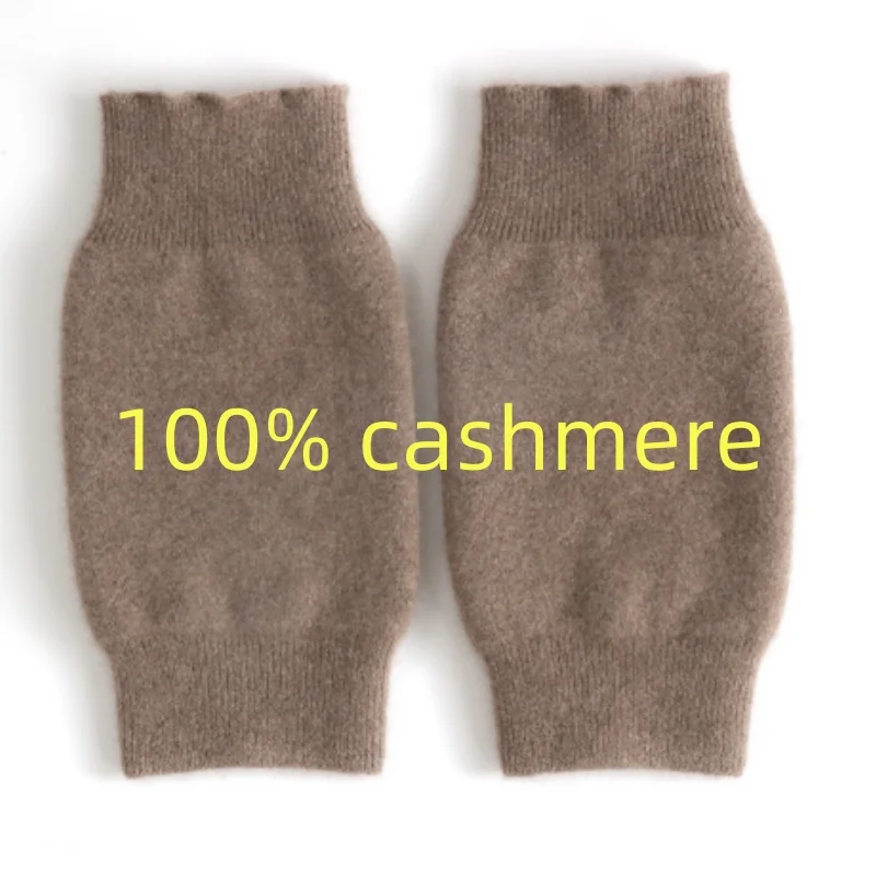 100% cashmere 2024 autunno e inverno nuovi uomini e donne generali corti spessi antivento e ginocchiere in maglia calda fredda