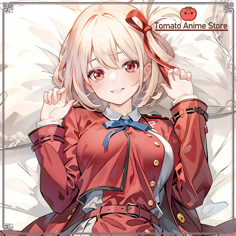 

Blue Archive Lycoris Recoil Nishikigi Chisato Dakimakura Hing Body Case Otaku Pillow Cushion Bed Ings Xmas Gift