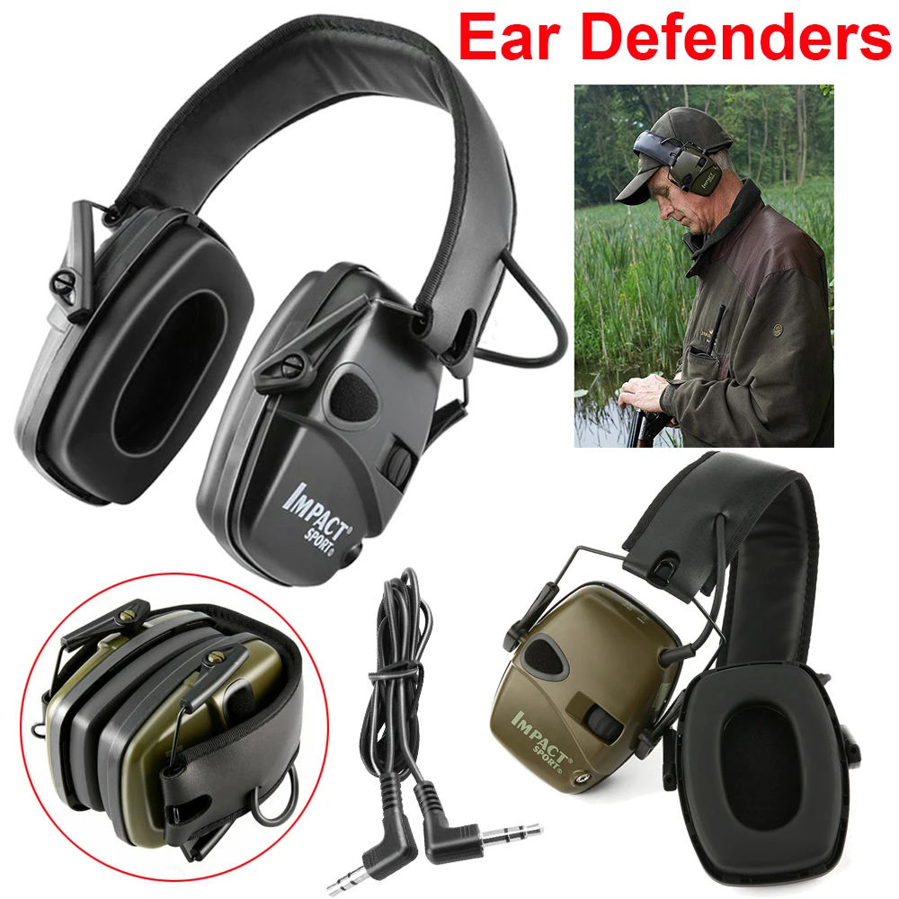 Tactical Electronic Shooting Earmuff Active Anti-noise Headset Impact Sound Amplification Hearing Protector for Outdoor Sports