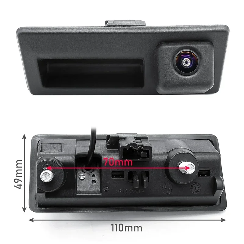 Car Camera For Audi A4 A6 Passat Golf Polo Jetta HD Fisheye Lens Rear View Reversing Trunk Handle Camera Electronics Accessories