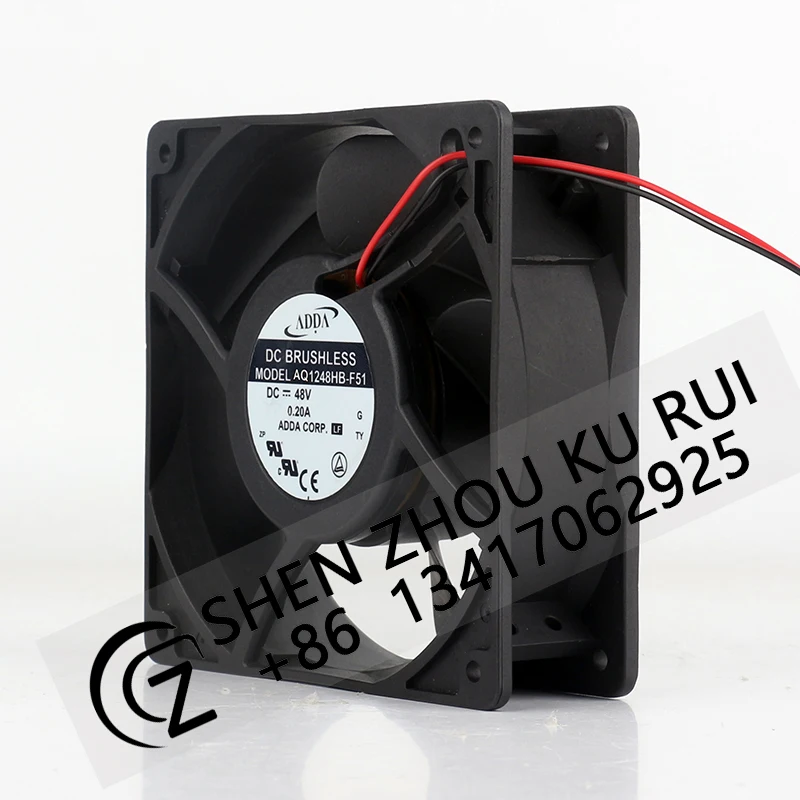 ADDA 0.20A 48V 12038 120x120x38MM 12CM Waterproof humidifier Cabinet inverter Axial flow AQ1248HB-F51 Coolingfan