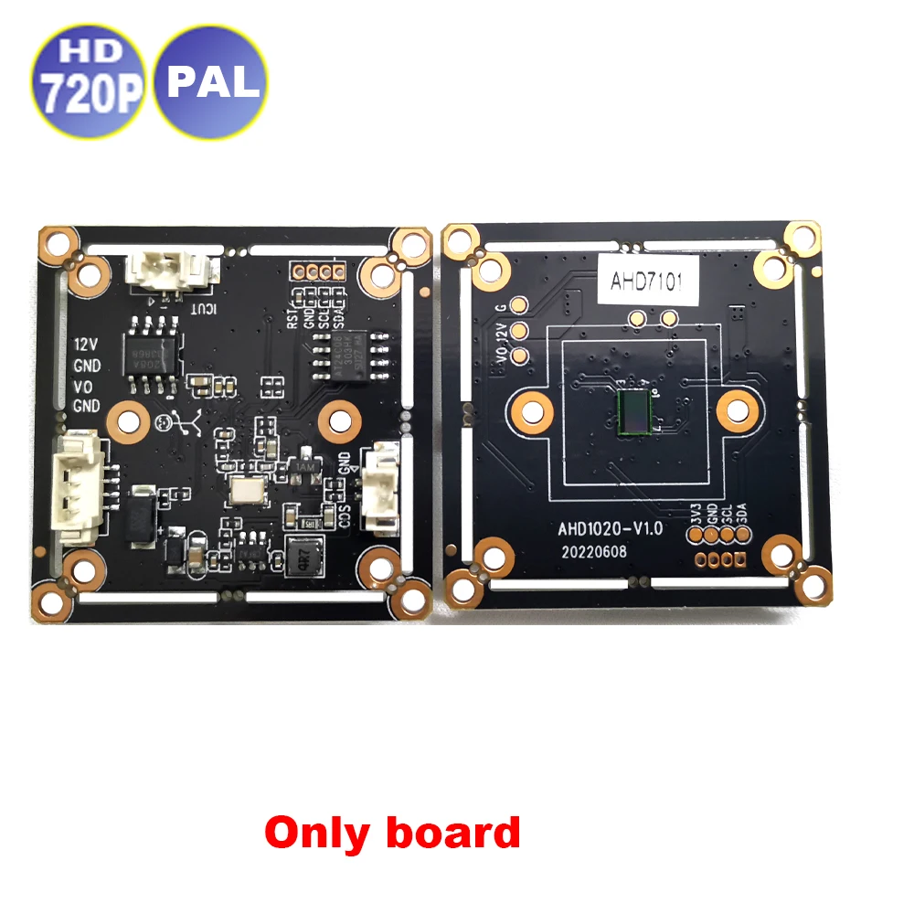 CCTV AHD Analog Coaxial Camera Module Board 720P 1.0MP One Piece BNC 12V Face Detect Security Surveillance Protection