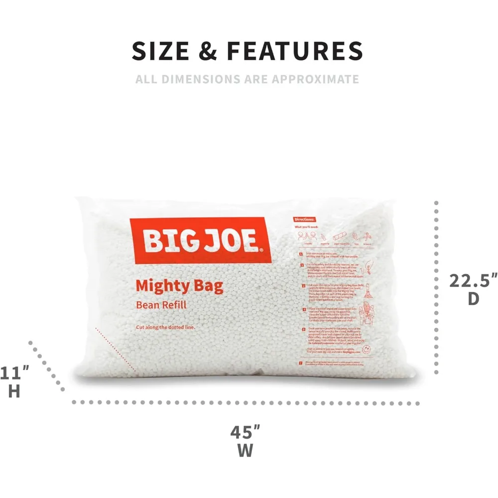 فاصوليا البوليسترين البديلة من بيج جو بين لأكياس الفول والفنون، 100 لتر #3