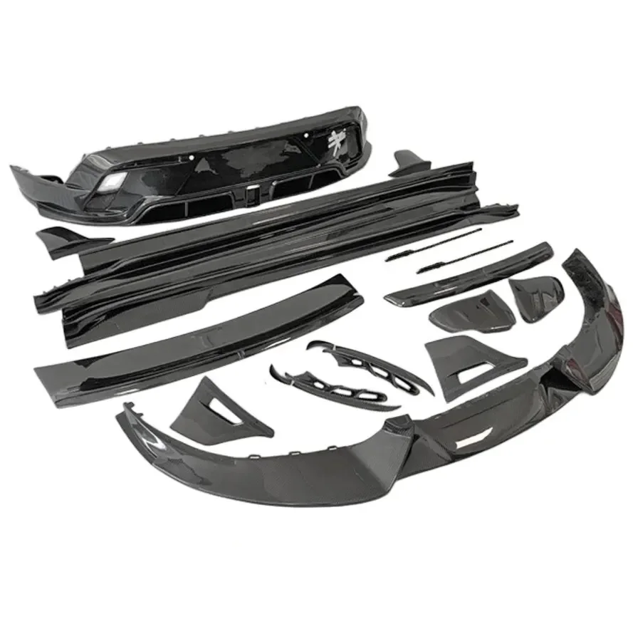 High Quality Carbon Body Kit MSY Style Body Kit for Taycan With Front Bumper Side Skirt Rear  Bumper