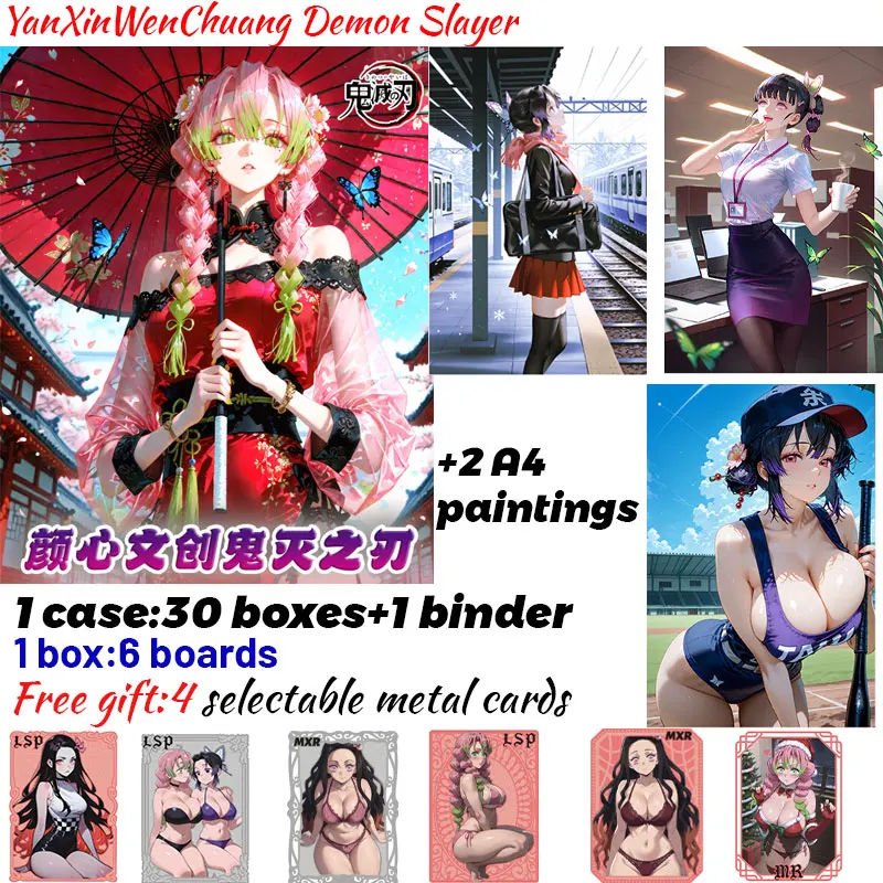 

Новейшая коллекционная карта YanXinWenChuang Demon Slayer Borads Shinobu, японское аниме, коллекция Mitsuri, хобби, подарок