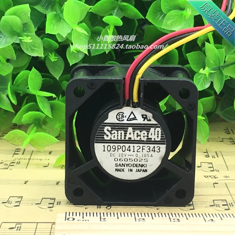 ORIGINAL 109P0412F343 12V 0.105A 4028 40*40*28mm NEW COOLING FAN RADIATOR
