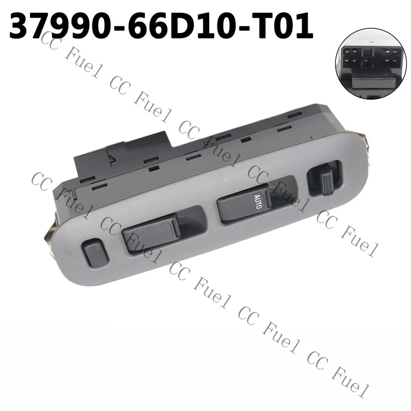 C+ Front Power Window Switch Left Side for 1999-2006 Suzuki 37990-66D10-T01 Gray