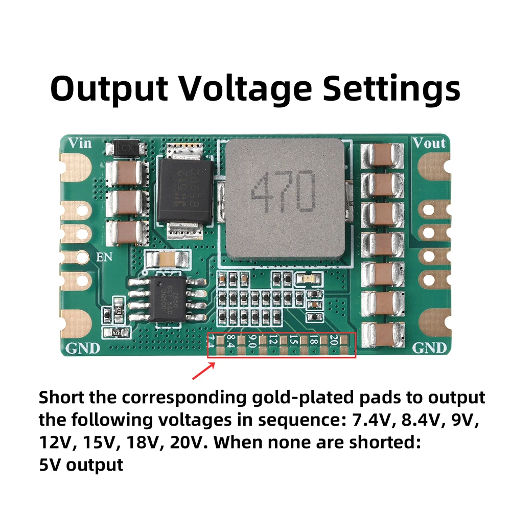 B560C 5A DC-DC 5-60V TO 5V-20V Buck Converter Power Supply Module 3mV 36V 48V Output 7.4V 8.4V 9V 15V 12V 18V 20V Regulator