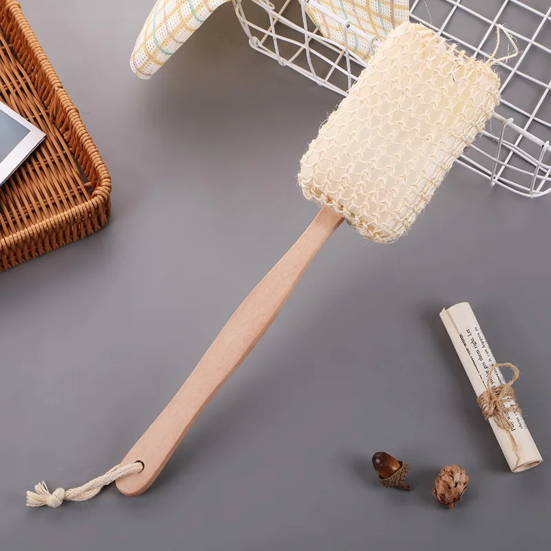 Dry Skin Wood Body Brush Exfoliation Natural Bristle Back Brush Massager Bath Shower Back Spa Scrubber Dry Massage Brush Tools