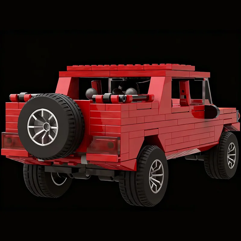 시티카 모델 MOC 빌딩 블록 LM002 레드 오프로드 차량 모듈형 기술 어린이 휴일 선물 조립 장난감 세트