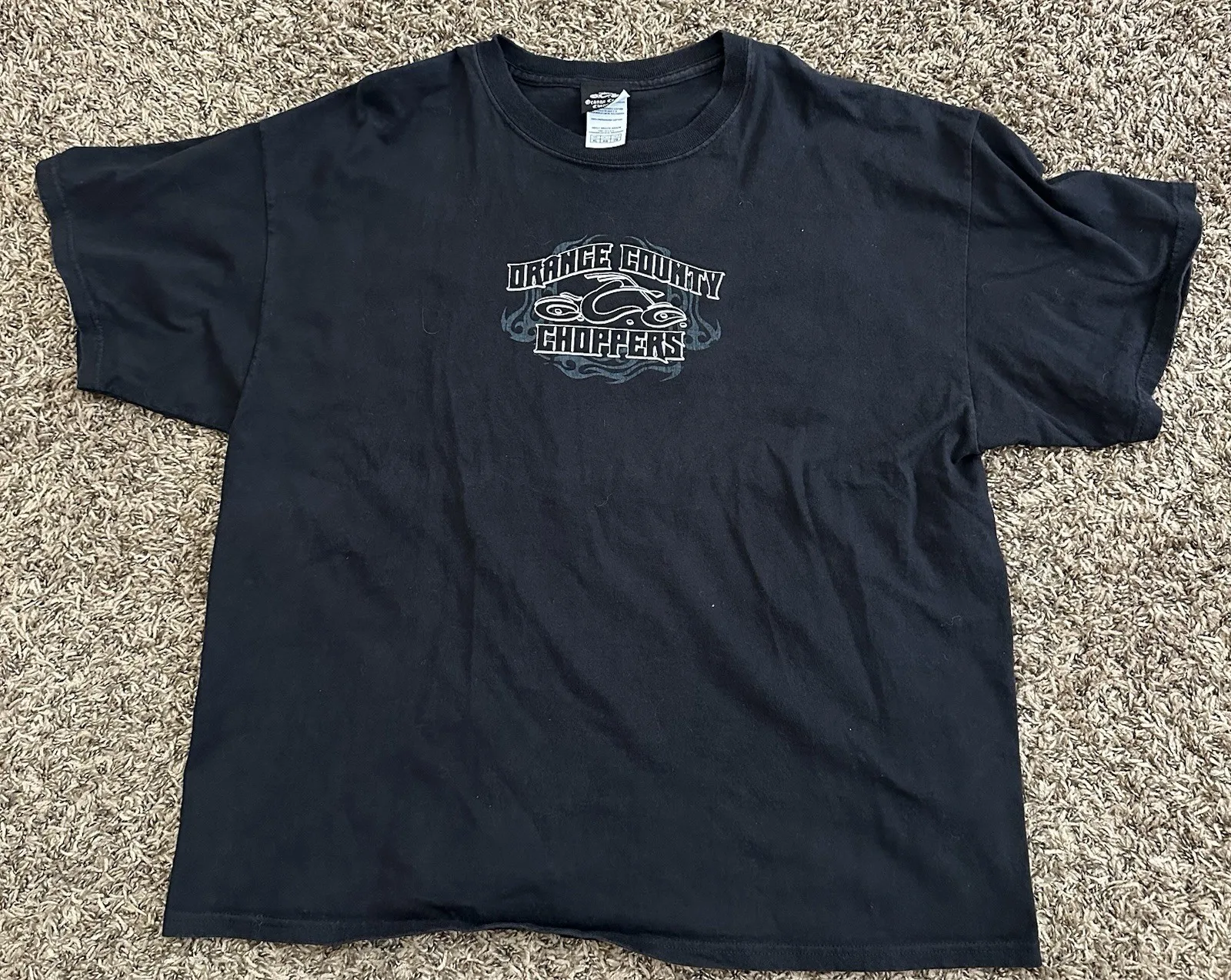 Vintage Y2K Orange County Choppers OCC Black T-Shirt Mens XL