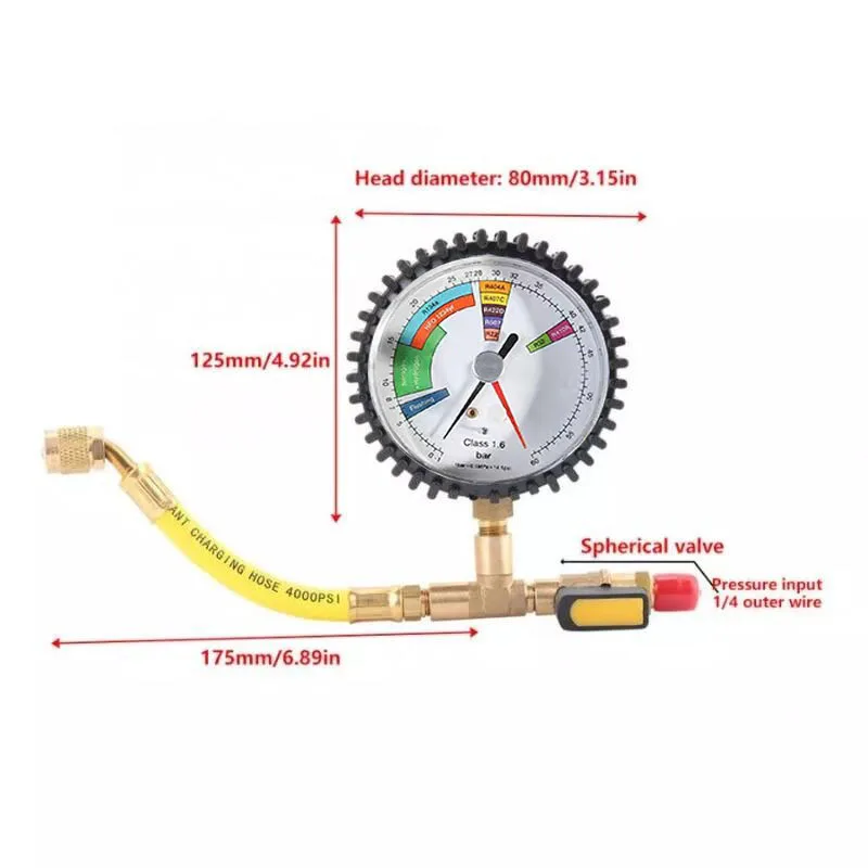 Nitrogen Pressure Tester HVAC Systems Cold Test Table Tools For Pressure Testing Of Air Conditioners Refrig Erants Automobiles