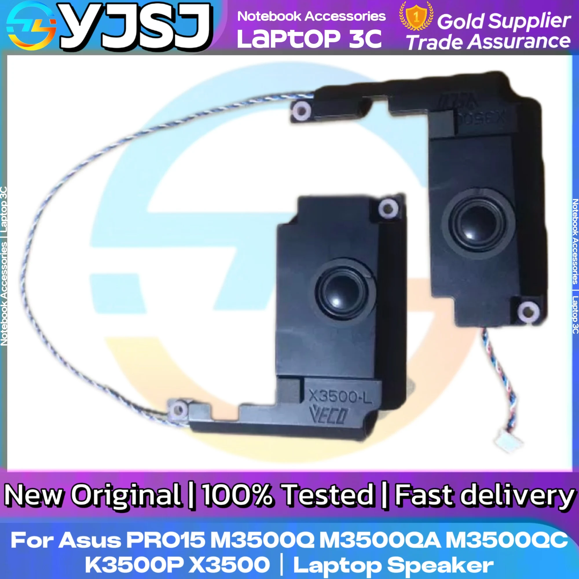 

NEW GENUINE Original Laptop Speaker FOR ASUS Fearless PRO 15 M3500Q M3500QA M3500QC K3500P X3500 built-in speaker 04072-04230300