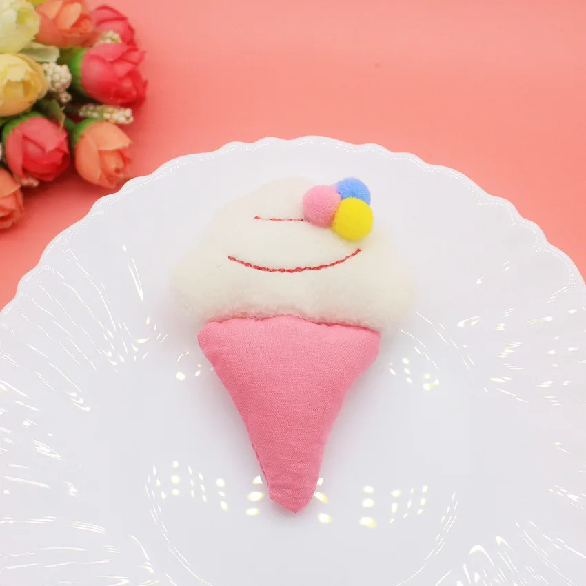 Ice Cream Popsicle Dolls Brooch for Girl, Clothes Badge Pins,  DIY Handmade Decoration Accessories, 10Pcs /Lot