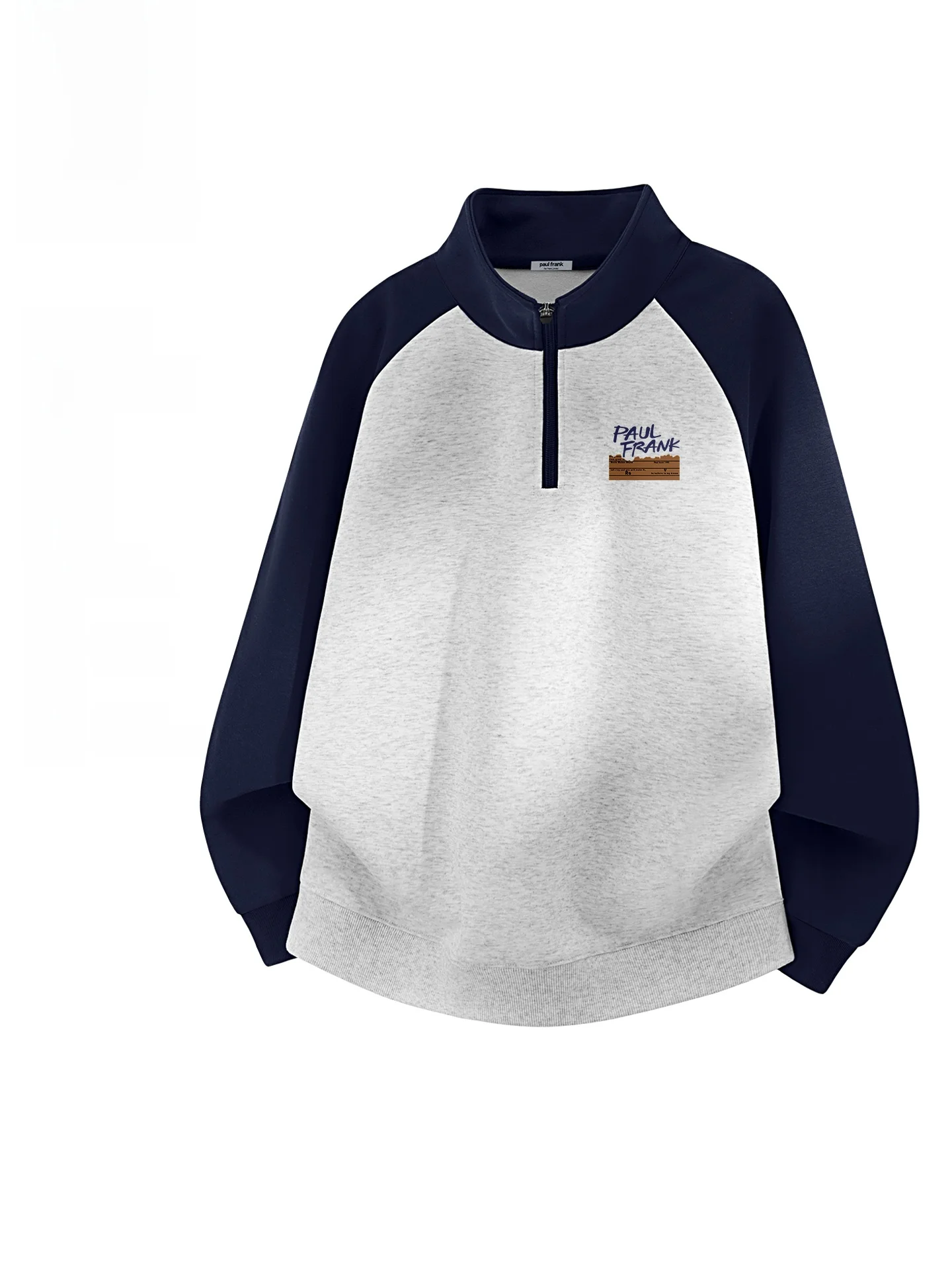 

Contrast Color Hoodie Men's Spring Design f Zip oulder Insertion Stand Collar Long Sve Casual Top