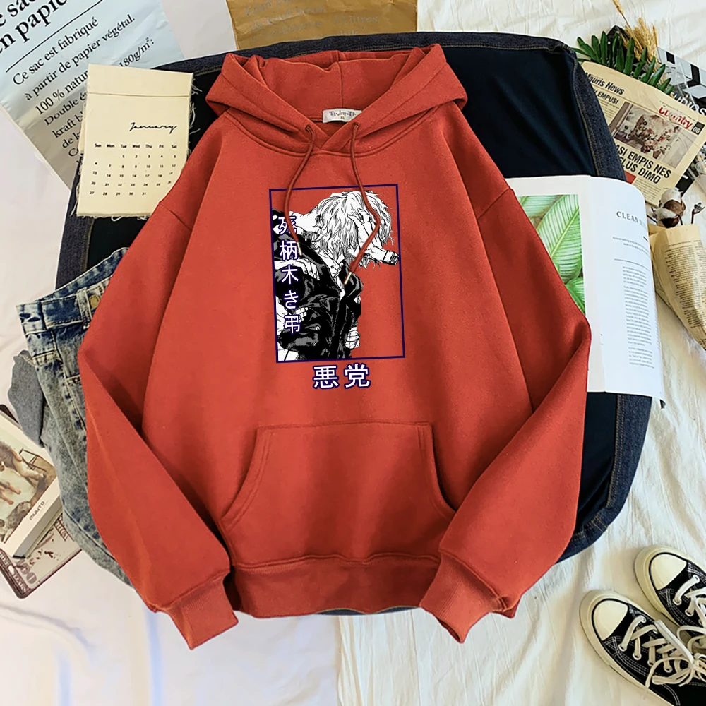 My Hero Academia Shigaraki Tomura Cartoons Men Sweatshirt Creativity Loose Hoody Autumn Pullover Hoody Hip Hop Loose Clothes