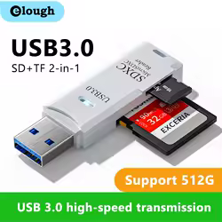 2 in 1 USB 3.0 Card Reader Micro TF sd card Reader usb adapter High Speed Cardreader TF Memory card For PC Laptop Accessories