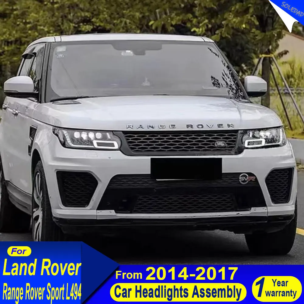 

Car LED Headlights For Land Rover Range Rover Sport L494 2014 2015 2016 2017 Headlamp Front DRL Turn Signal Lights Assembly