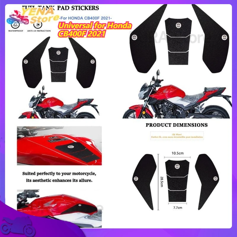 

Universal for Honda CB400F 2021 Motorcycle Fish Bone Anti-slip Protection Side Tank Sticker
