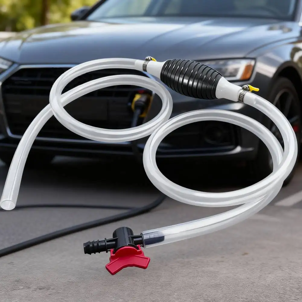 Bomba de óleo de gás manual prática em pvc, bomba de combustível de carro, bomba de palha manual durável para afinação de gasolina líquida, bomba diesel