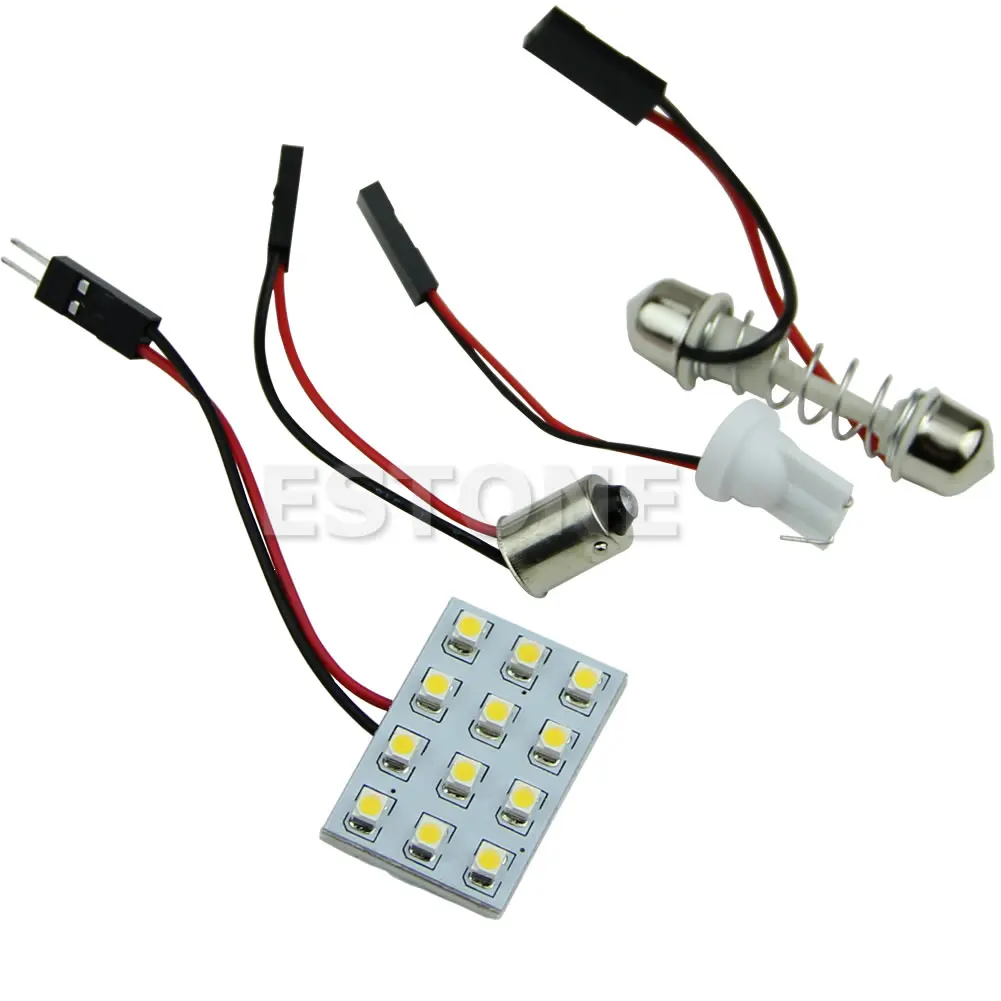 Bombilla LED blanca cálida 3528SMD, lámpara de cuña para paisajismo, barco, RV, remolque, autocaravana, techo, luces interiores, 12 Uds.