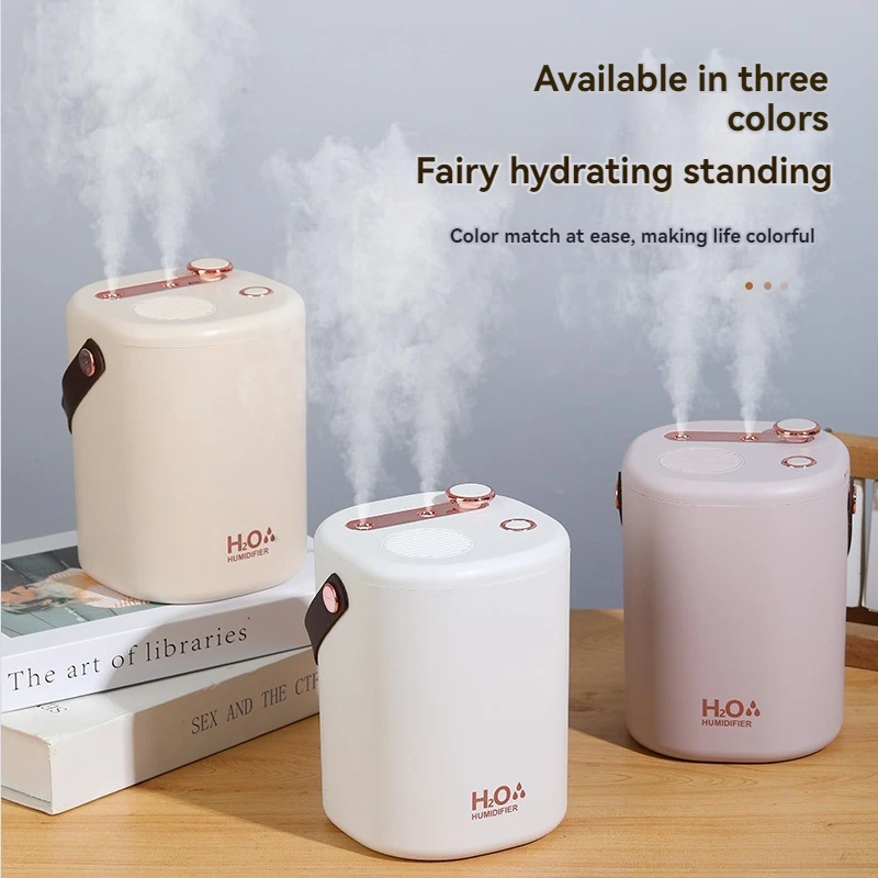 2L Dual Nozzle Air Humidifier Desktop Home Bedroom Offiec Aromatherapy Silent Oil Diffuser with high fog volume