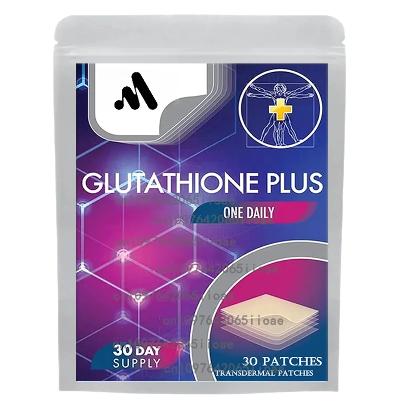 

Glutathione Transdermal Patches with Milk Thistle, NAC, Collagen, Vitamin C - Cellular Wellness, Radiant Skin 30 Patches