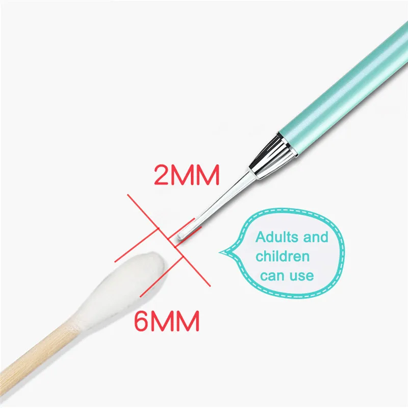 LED Baby Ear Wax Removal Cleaner Tool Flashlight Earpick Endoscope Penlight Cleaning Remover Light Visual Spoon with Magnifier