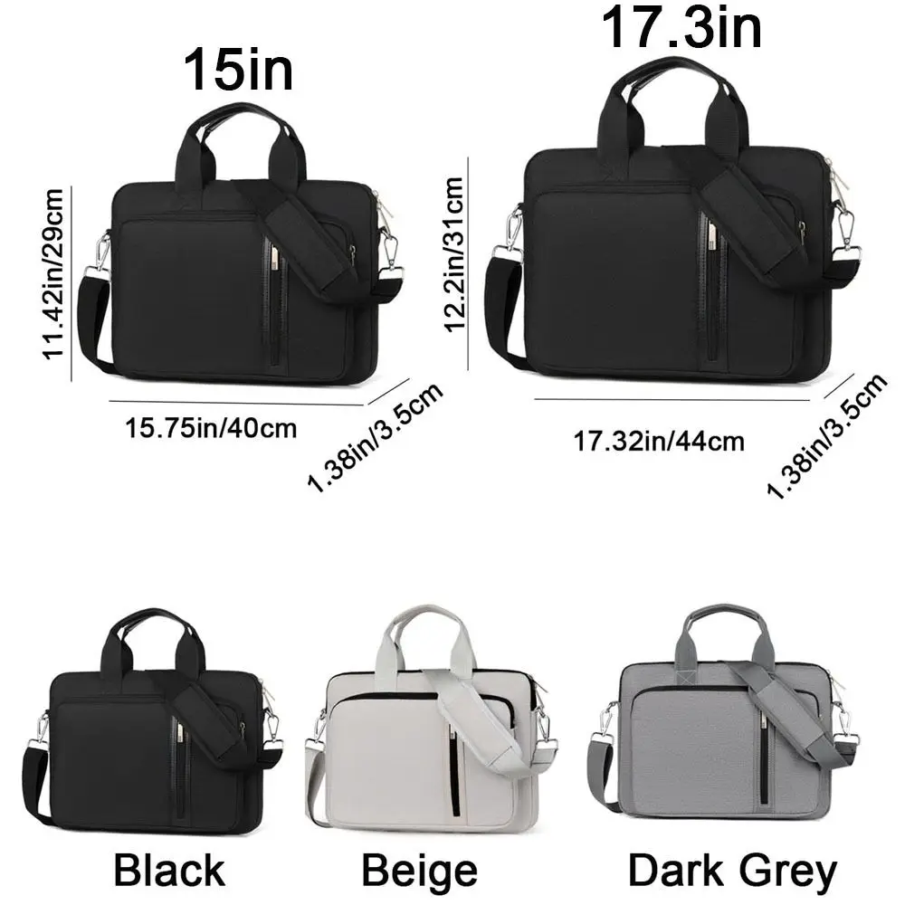 Double-walled Computer Bag Crossbody Design Shockproof Business Notebook Bag Handheld Waterproof Public Document Backpack Office