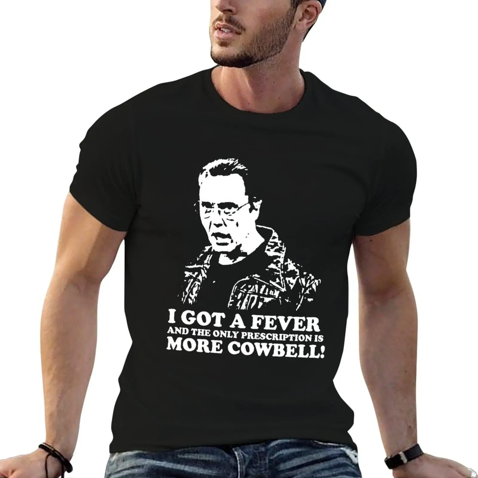 

percent man shirt cotton Cowbell shirt Christopher man designer for Walken More Birthday t T-Shirt 100 t movie Gift