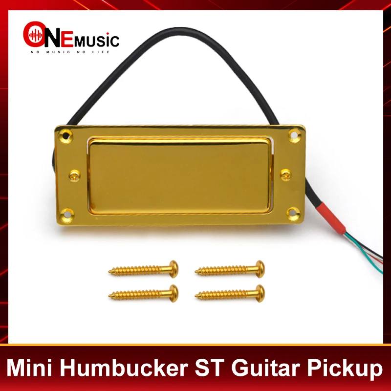 Mini Humbucker 68X29MM Sealed Electric Guitar Pickup Neck&Bridge Coil Splitting Pickup for LP Guitar Black/Gold/Chrome
