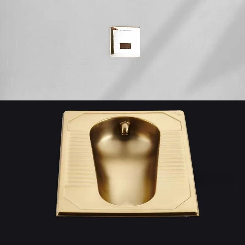 Stainless steel squatting toilet project Thickened and durable urinal toilet before squatting pit
