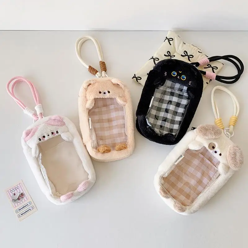 Character Soft Toy Dust-Proof Storage Cover with Keyring and Mini Surprise Box Bag for 15cm Doll