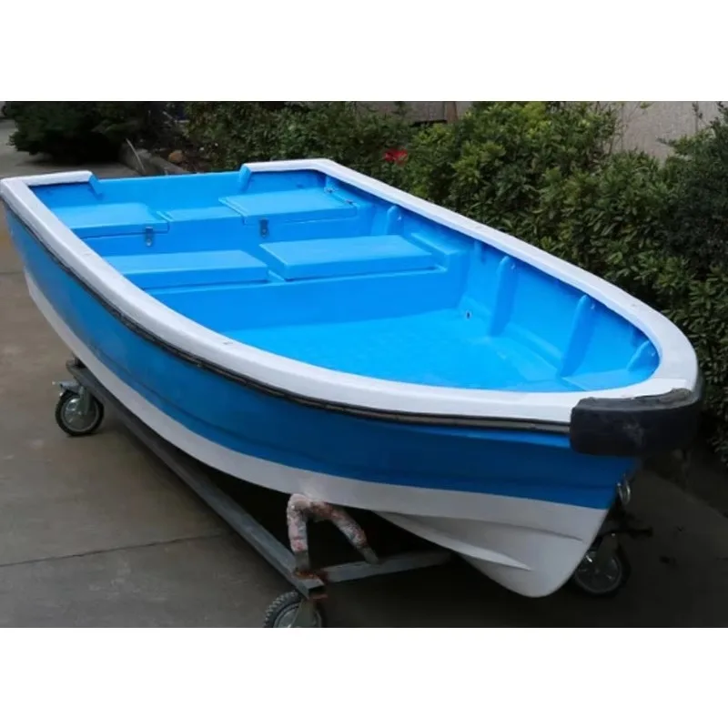 5.3m HDPE Plastic Fishing Boat Multi Seats Stable Offshore Sea Angling Boat For Aquaculture Work Custom