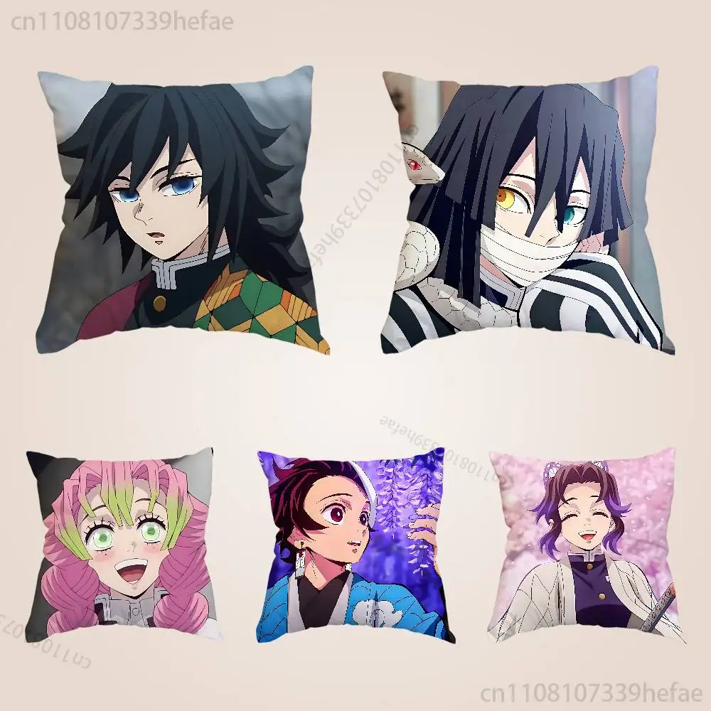 

N-No Y-Yaiba A-AkazaES Pillow Case Plush Pillow Cases Home Decoration Pillow Cover for Sofa Bed Chair Living Room