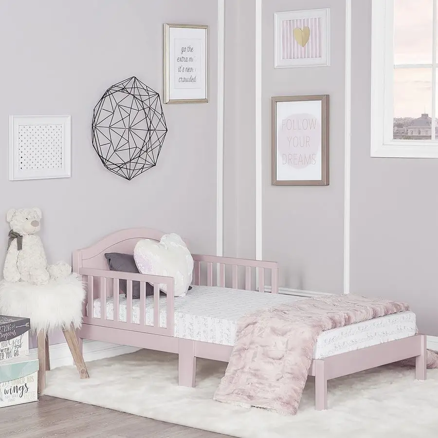 Cama infantil Sydney em rosa blush, certificação Greenguard Gold 53 x 29 x 28 polegadas, pacote de 1