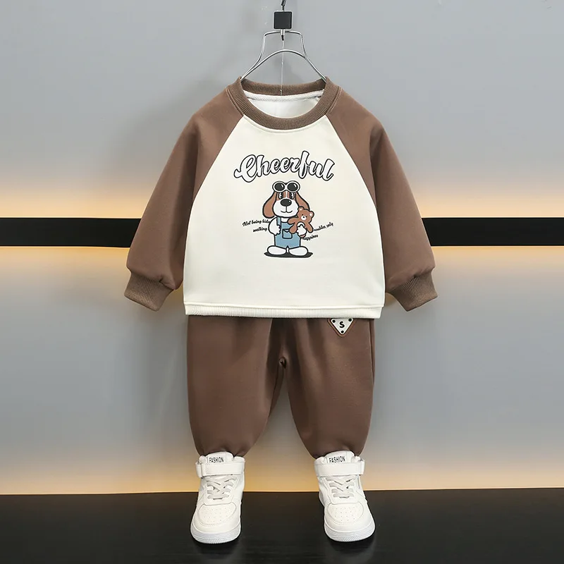 

Модные детские спортивные костюмы для мальчиков, лоскутные толстовки + брюки, комплект из 2 предметов, дышащая детская спортивная одежда на открытом воздухе, комплекты для мальчиков от 2 до 12 лет